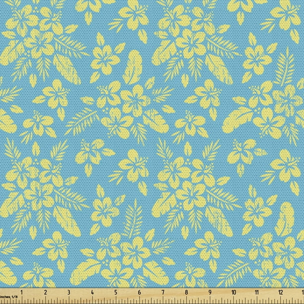 Spotted Acorns Flower Leaf Branches 100% Cotton Fabric 